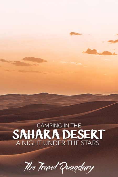 Sunset over the dunes of the Sahara Desert, Morocco