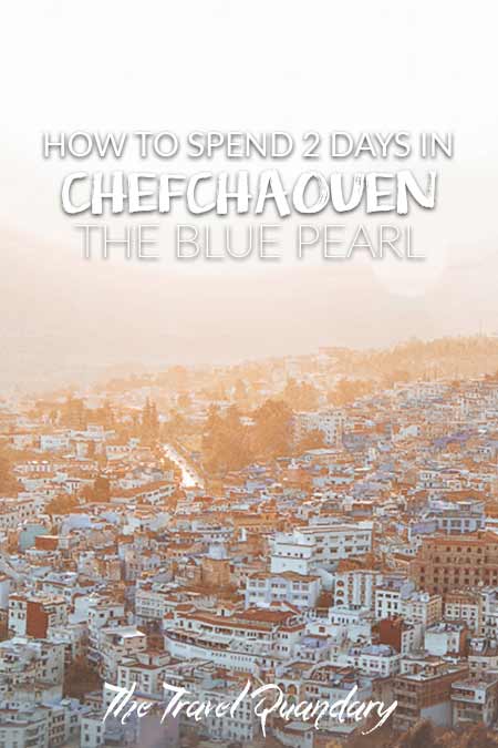 Pin to Pinterest: Chefchaouen itinerary