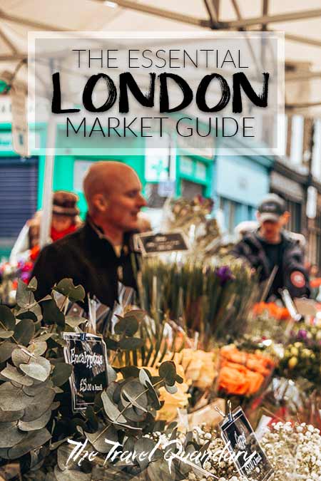The Essential London Market Guide A florist at Columbia Flower Markets, London, United Kingdom