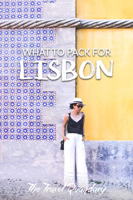 What To Pack For Lisbon Pin to Pinterest: What ladies should pack for Lisbon, Portugal