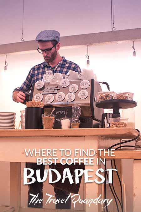 Where To Find The Best Coffee In Budapest A barista prepares coffee at Fekete Coffee, Budapest, Hungary