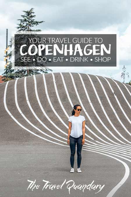 Copenhagen City Guide2 Pin Photo: Jasmine of The Travel Quandary standing in Superkillen Park, Copenhagen, Denmark