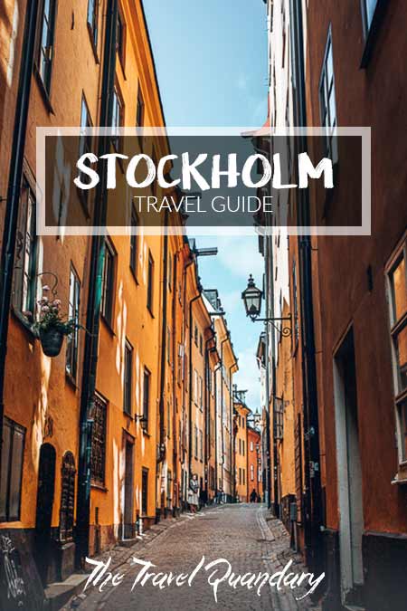 Stockholm City Guide2 Pin Photo: Yellow laneway of Stockholm, Sweden