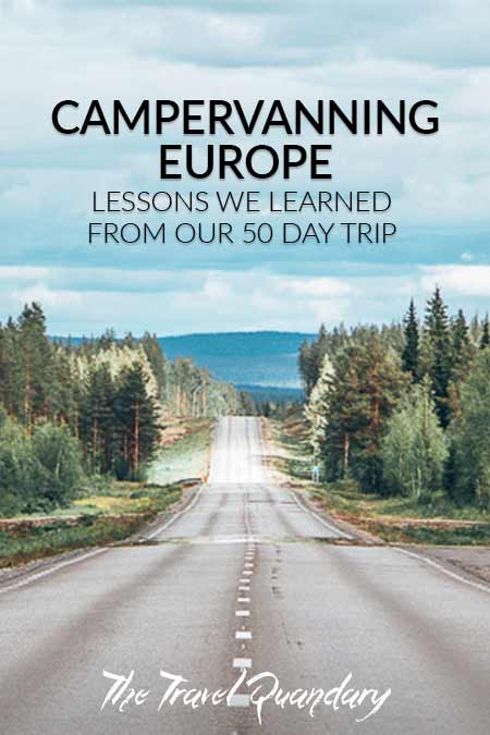 What We Learned From Our 50 Days European Campervan Trip3 Straight stretch of open road lined with trees in Scandinavia