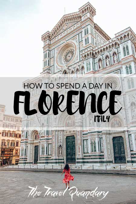 How To Spend A Day In Florence2 Pin to Pinterest: Twirling in front of the Cattedrale di Santa Maria del Fiore - Florence in a day