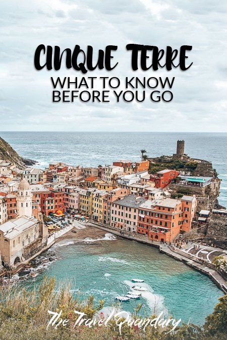 Cinque Terre What To Know Before You Go Pin Photo: The view over the harbour and town of Vernazza, Cinque Terre