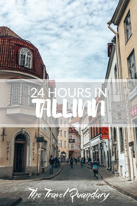 24 Hours In Tallinn Pin Photo: The cobblestoned streets of the Old Town in Tallinn, Estonia