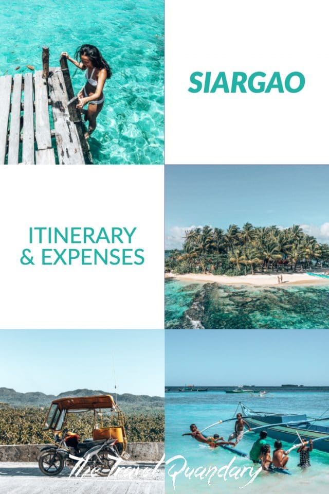 Siargao Island Itinerary Expenses Pinterest Pinterest | Siargao Itinerary And Expenses