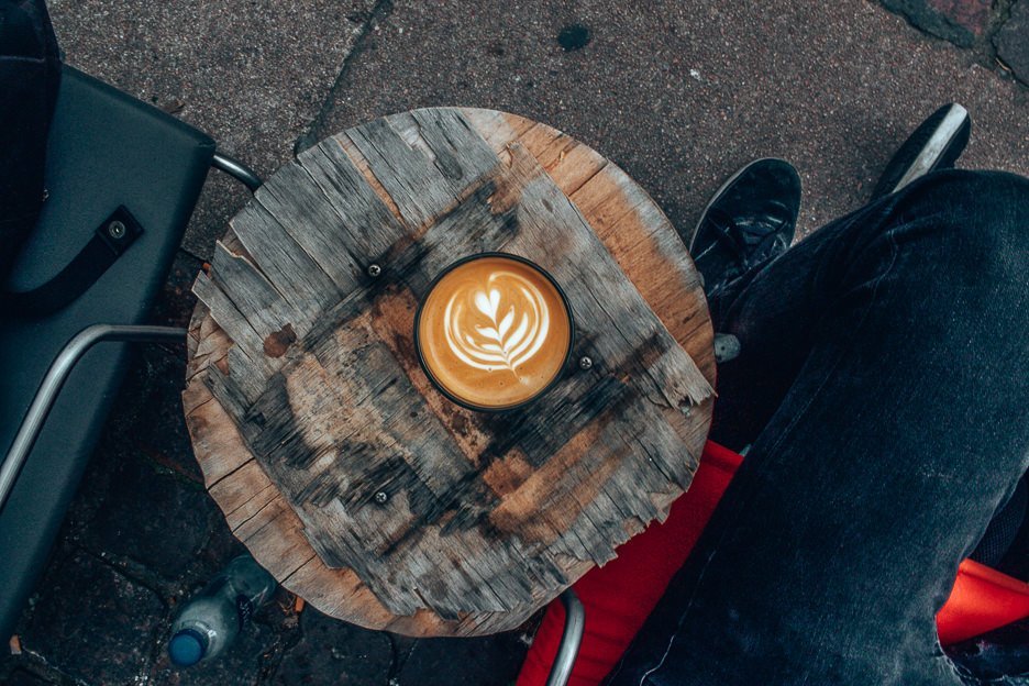 Latte at CUB Coffeebar - Copenhagen City Guide, Denmark