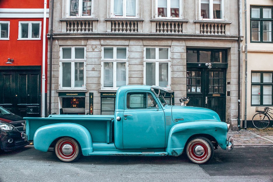 2 Days In Copenhagen Itinerary See Eat Sleep Shop 17 L Blue truck - Copenhagen City Guide, Denmark