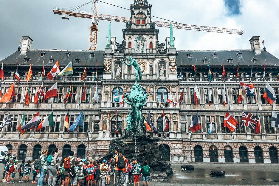 A Beginner’s Guide To Antwerp 10 L Brabomonument at Grote Markt, Antwerp Belgium
