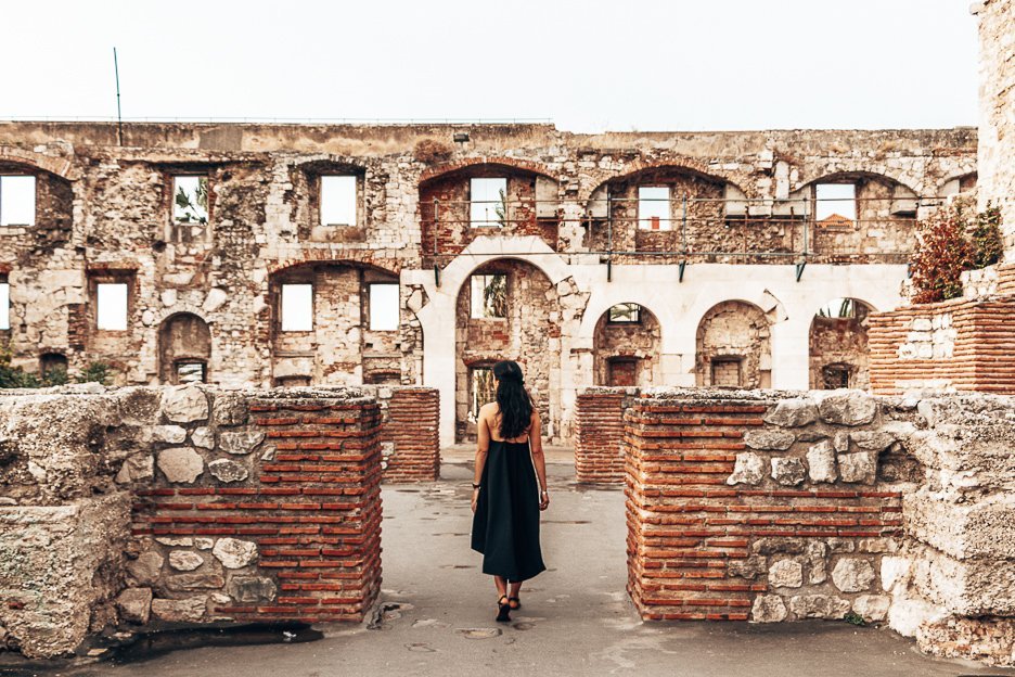 A Complete Guide To Split Croatia 3 L Ancient brick and stone arches in ruin around Diocletian's Palace, Split Croatia