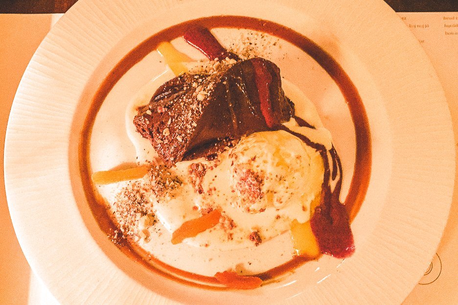 A Complete Guide To Split Croatia 5 L Chocolate pudding, ice cream and caramel sauce at Konoba MaToni, Split Croatia