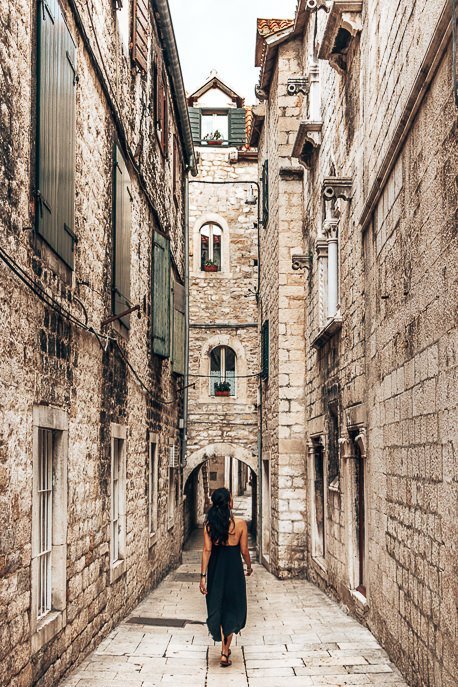 A Complete Guide To Split Croatia 8 P Wandering white marble and stone alleyways in Split, Croatia