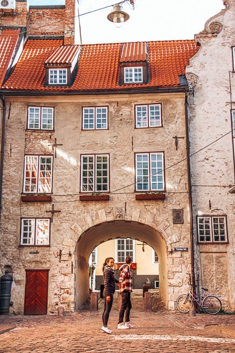 A Fabulous Guide To One Day In Riga 12 P Walking underneath the Swedish Gate in Riga, Latvia