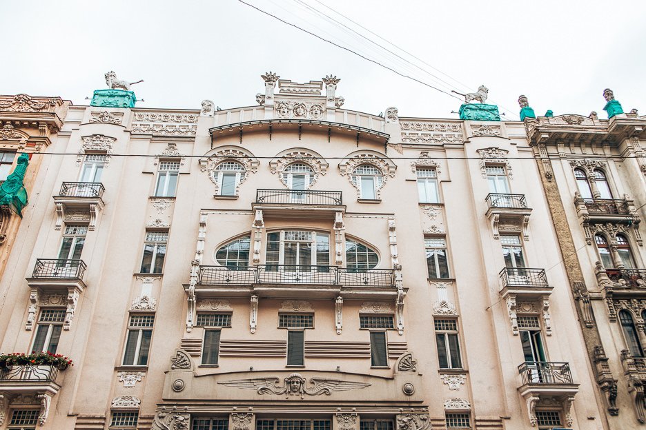 Examples of Art Nouveau in Riga, Latvia