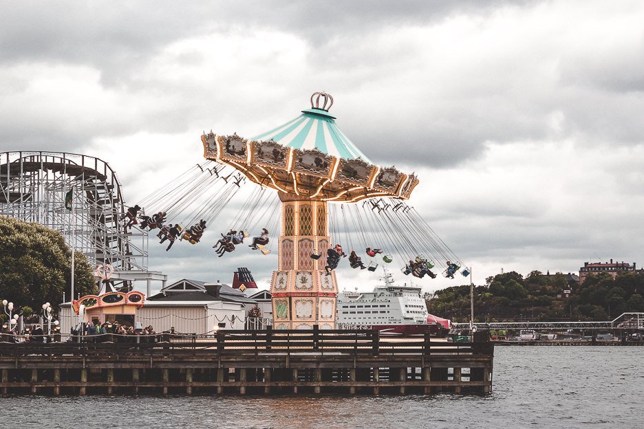 A Fantastic Stockholm Itinerary 2 Days In The Swedish Capital 2 L A merry go round up in the air at Grona Lund, Stockholm