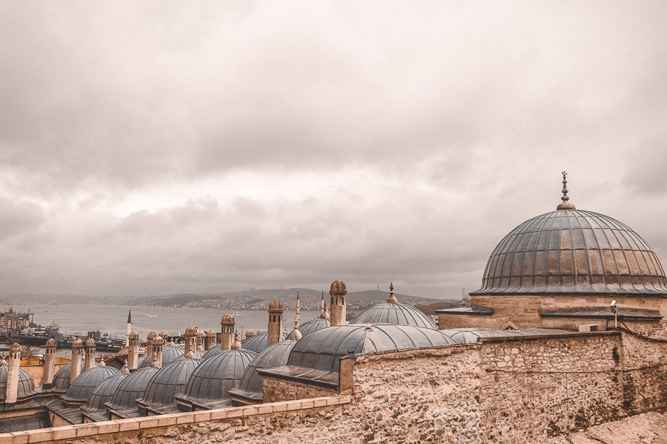Some of the domes of the Suleymaniye Mosque - Istanbul City Guide, Turkey