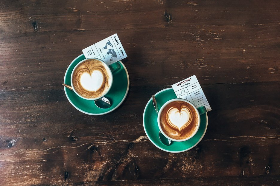 A Non Touristy Weekend Guide To Amsterdam 11 L Two regular whites with coffee origin cards at Bocca Coffee