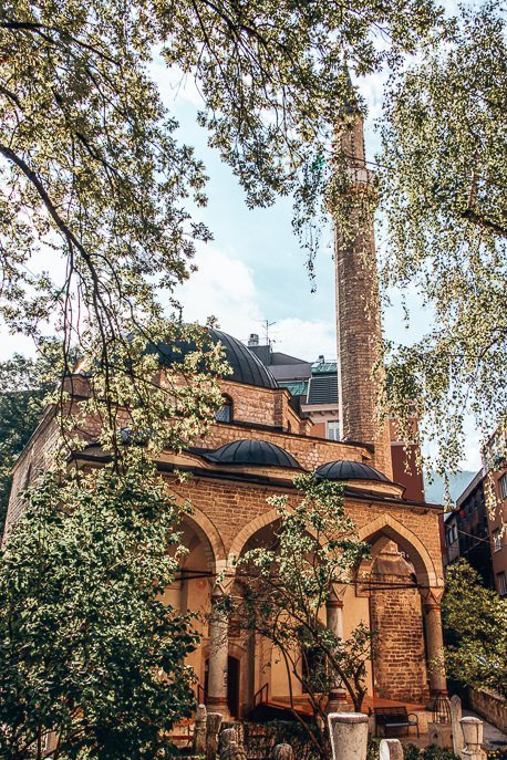 A One Day Itinerary For Sarajevo 4 P A mosque in the city of Sarajevo, Bosnia & Herzegovina