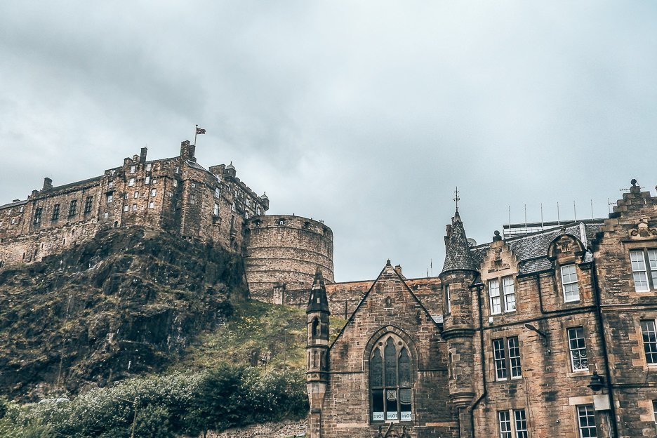 Edinburgh castle from below, Edinburgh