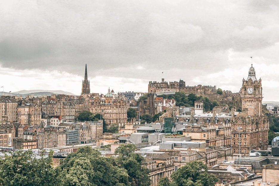 The view over the city, Edinburgh Scotland