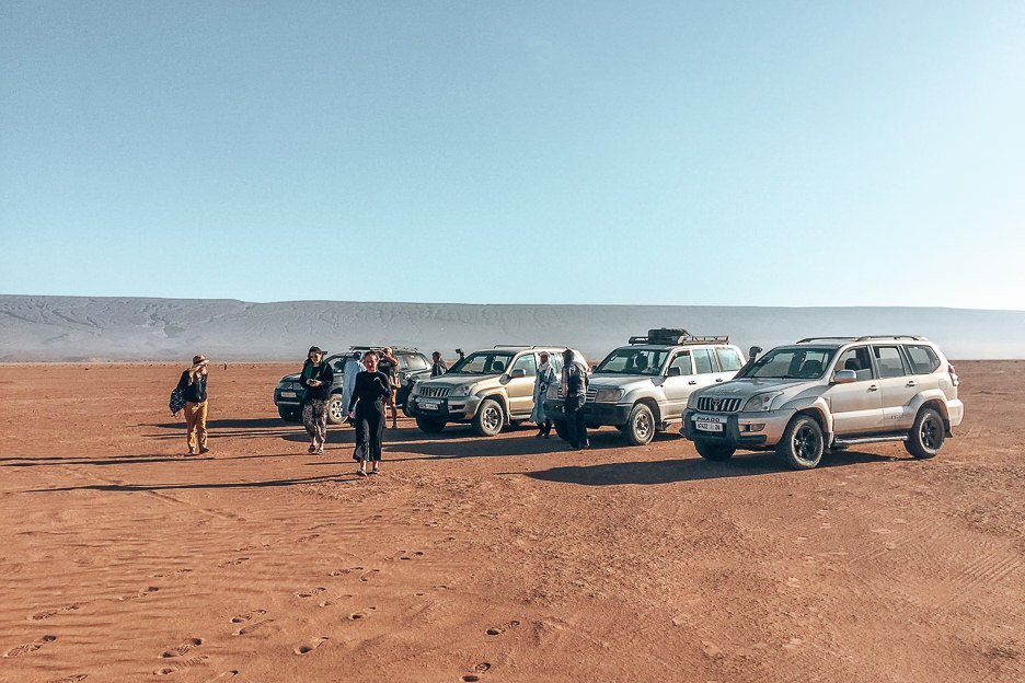 Camping Under The Stars A Night In The Sahara Desert 4 L 4WDs in the Sahara Desert, Morocco