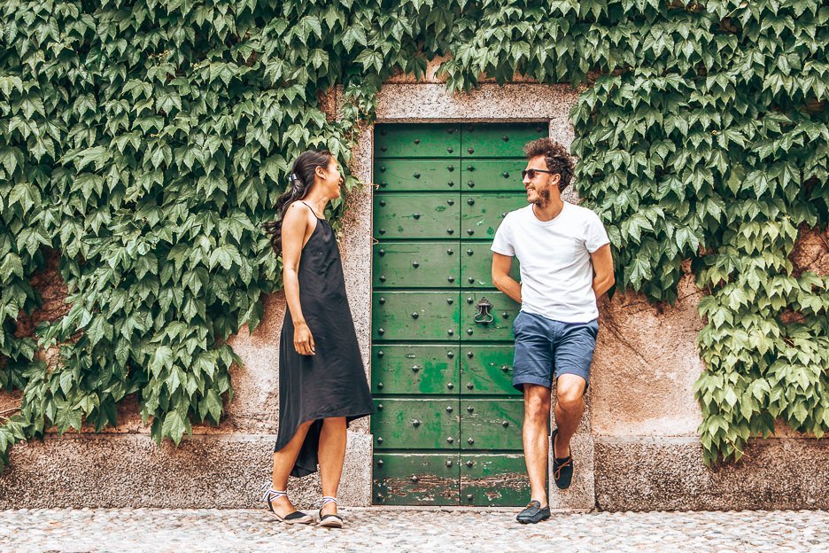 How To Plan Your First Trip Together 3 L Having a laugh in Varenna, Como - First Trip