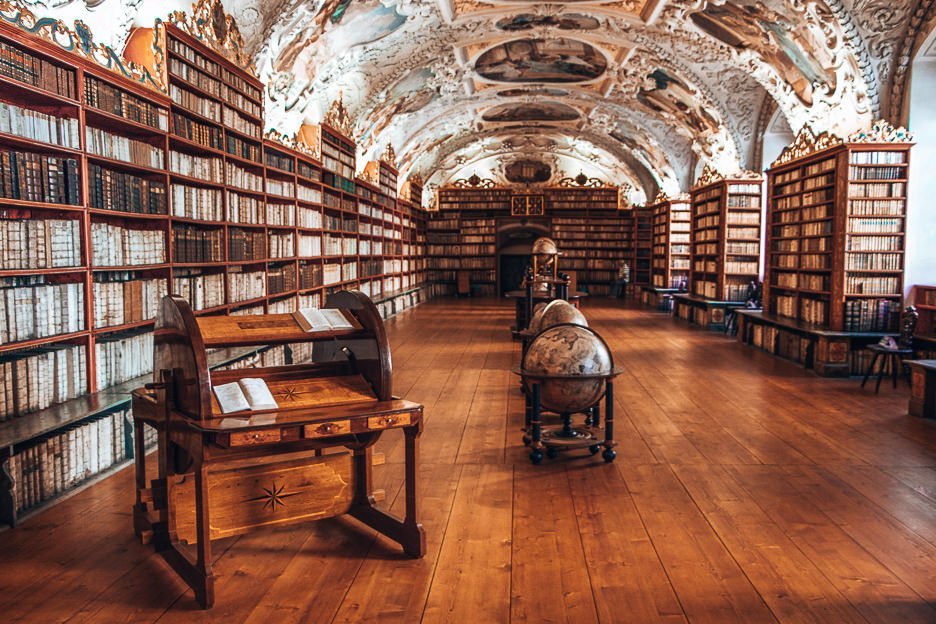 How To See Prague In 2 Days 3 L Interiors of the Theological Hall of Strahov Monastery, Prague