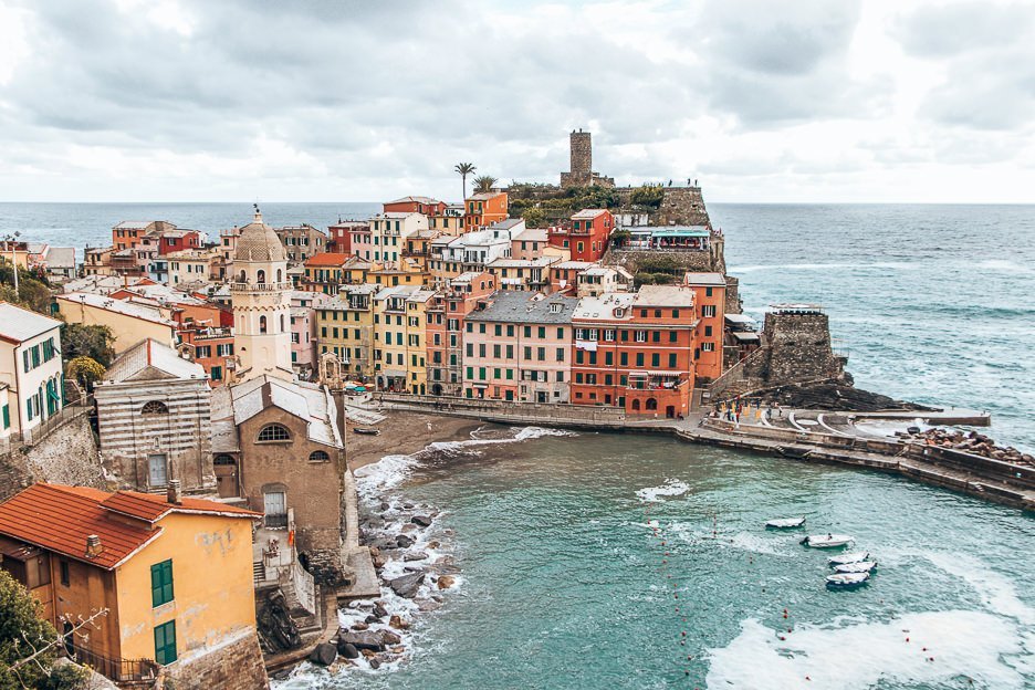 The harbour and town of Vernazza, Cinque Terre