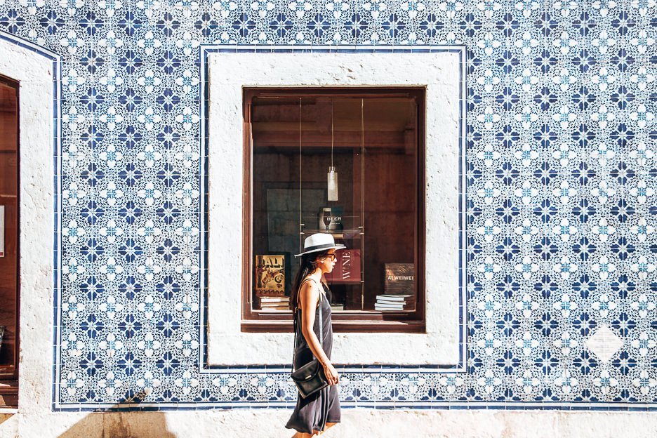 How To Spend The Perfect 3 Days In Lisbon 13 L Strolling past beautiful blue Portuguese tiles, Lisbon