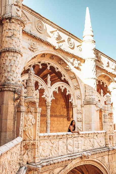 How To Spend The Perfect 3 Days In Lisbon 15 P Jasmine exploring Jerónimos Monastery in Belem, Lisbon, Portugal