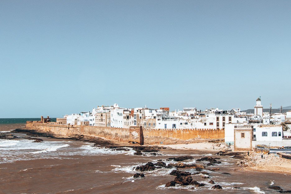 View of the town of Essaouira from Skala du Port, Morocco
