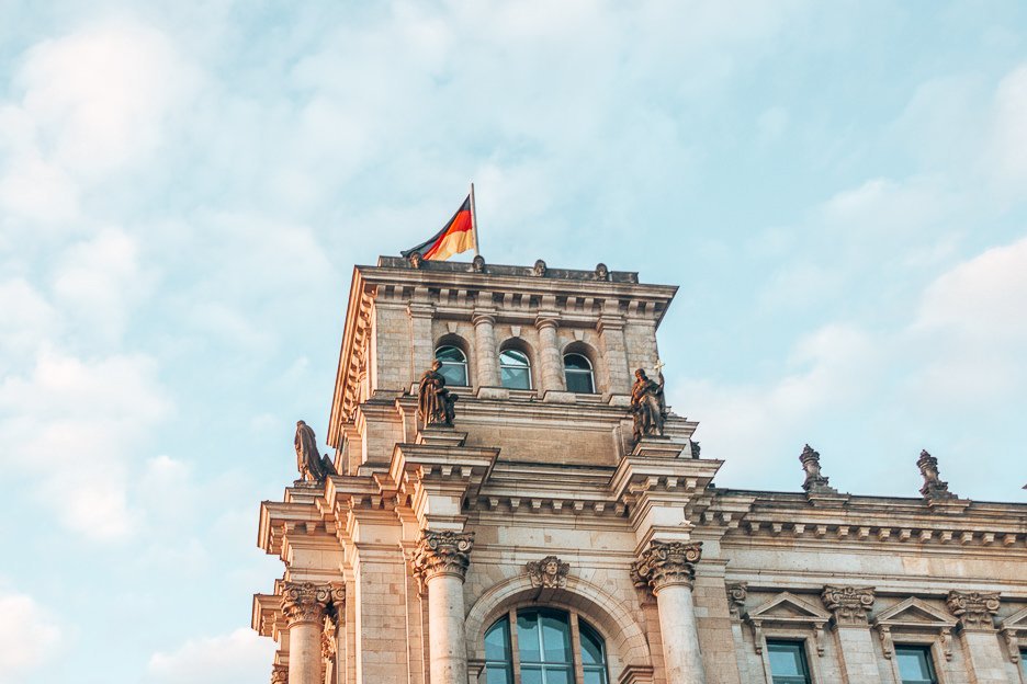 The Alternative Berlin City Guide 1 L German flag atop the Reichstag Building, Berlin