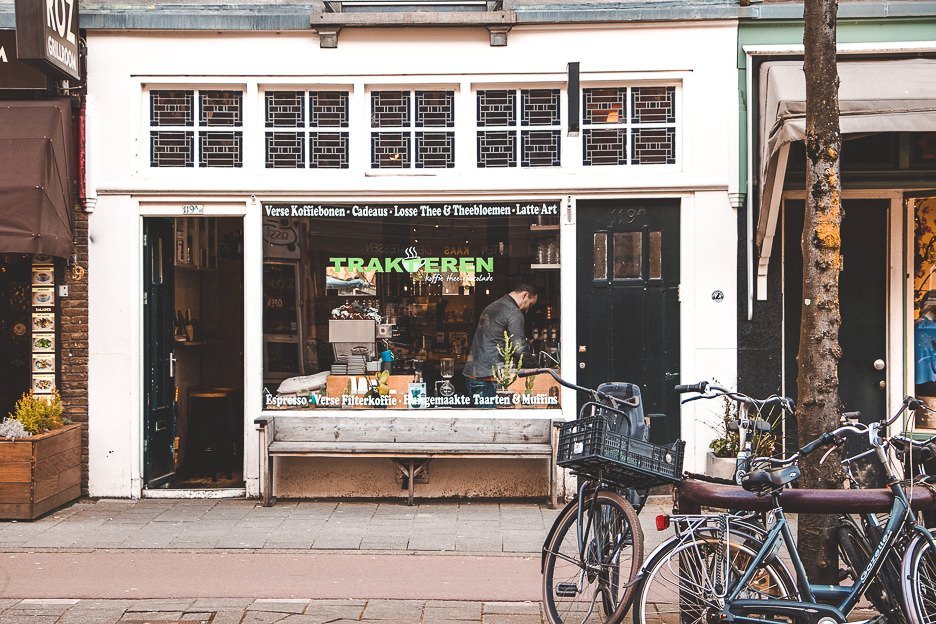 Shop front of Trakteren, Amsterdam