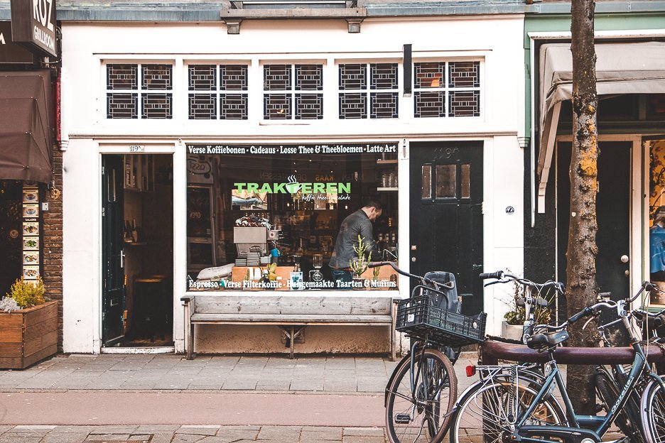 The Best Specialty Coffee In Amsterdam 10 Cafes You Should Visit 2 L Shop front of Trakteren, Amsterdam