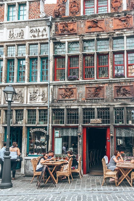 The Undiscovered Flemish Jewel A Day Trip To Ghent 4 P Diners sit outside a restaurant in Ghent, Belgium