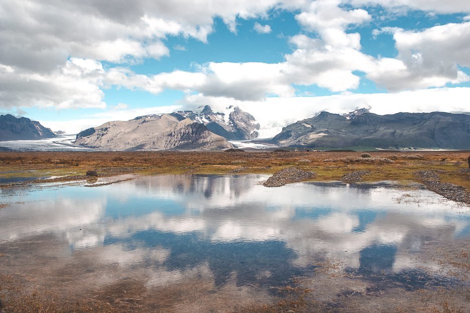 Vatnajökull reflecting in a lake, Iceland Gallery