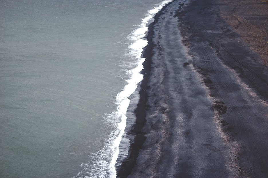 Coastal views near the seaside township of Vík, Iceland