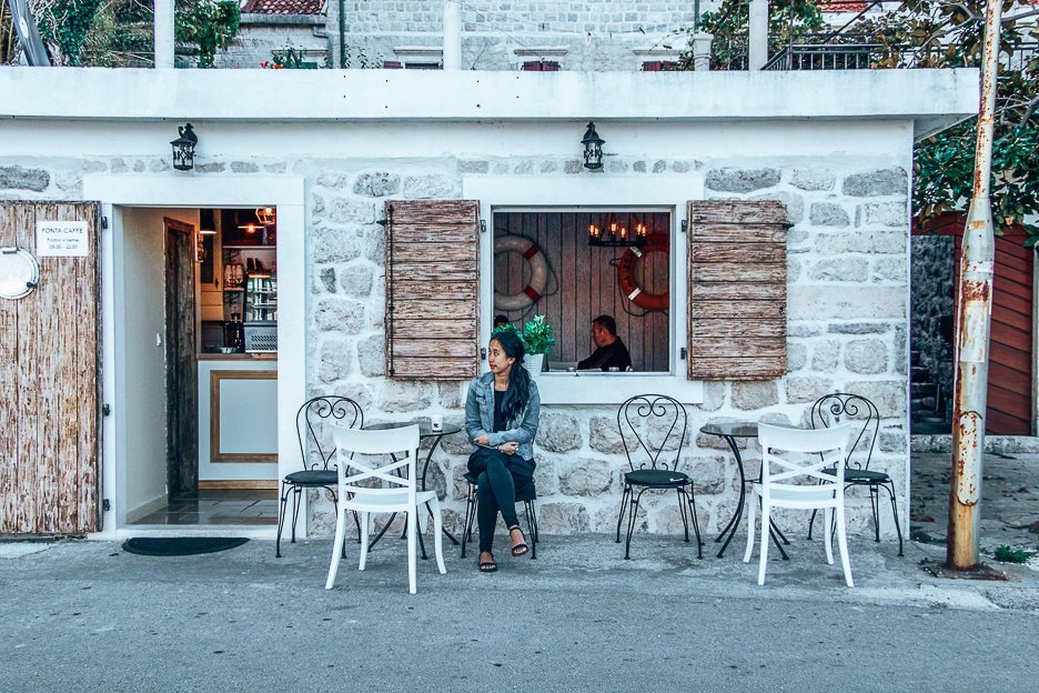 Searching for coffee in Kotor, Montenegro