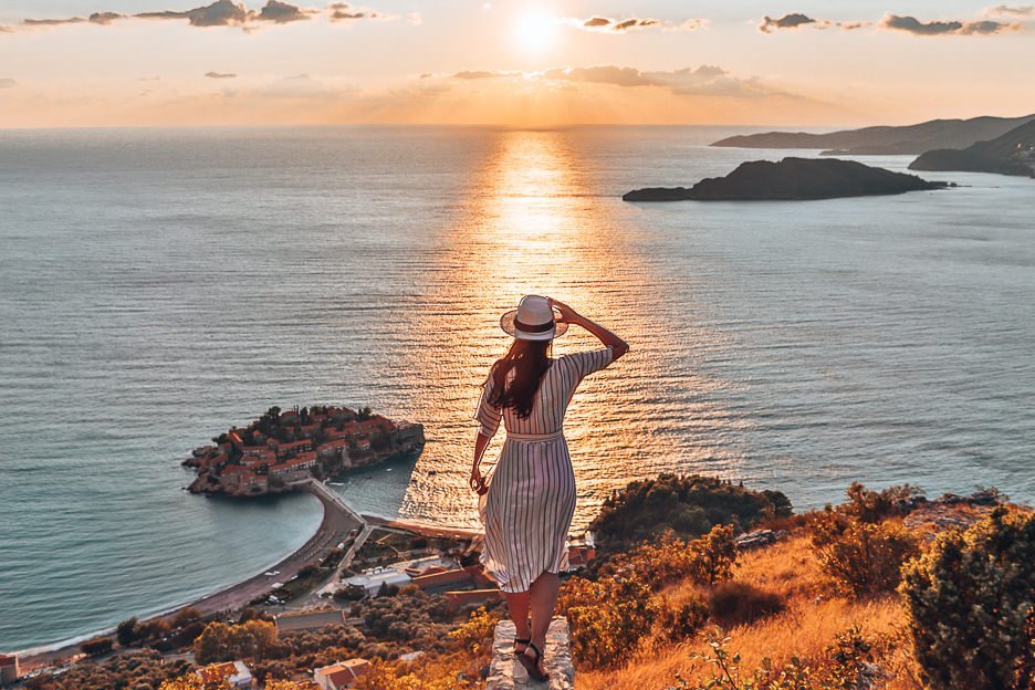 Unravelled A Guide To Exploring Montenegro 3 L Sunset over Sveti Stefan, Montenegro
