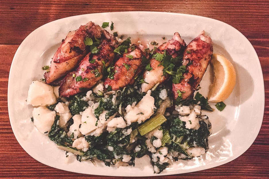 Unravelled A Guide To Exploring Montenegro 6 L Stuffed squid & spinach from Cesarica, Kotor, Montenegro