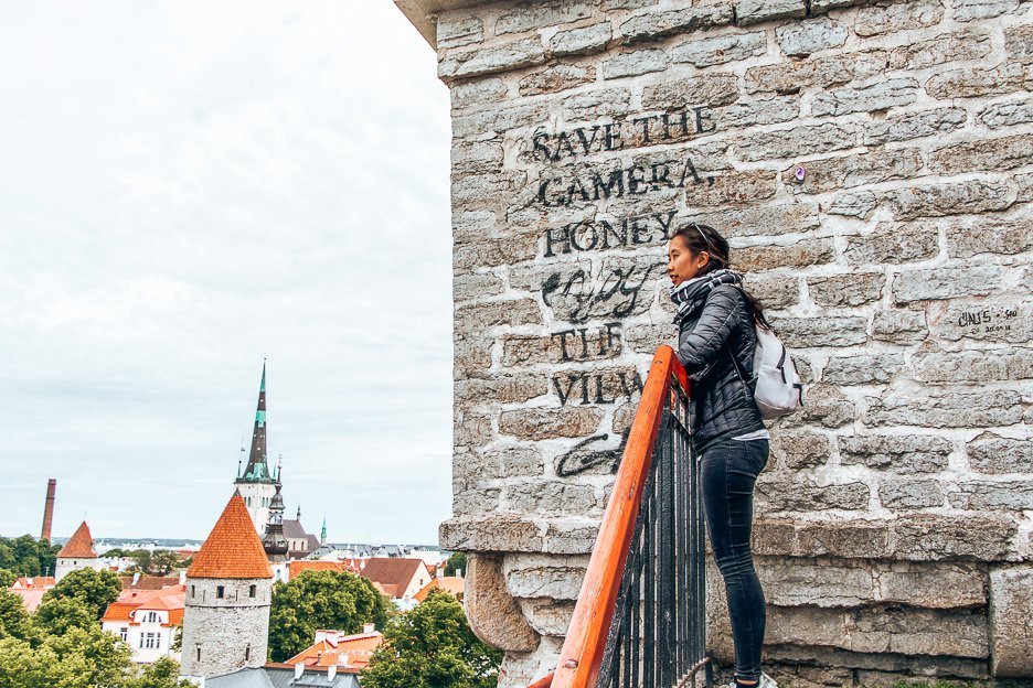 Save the Camera Honey, Enjoy the view graffiti art, Tallinn