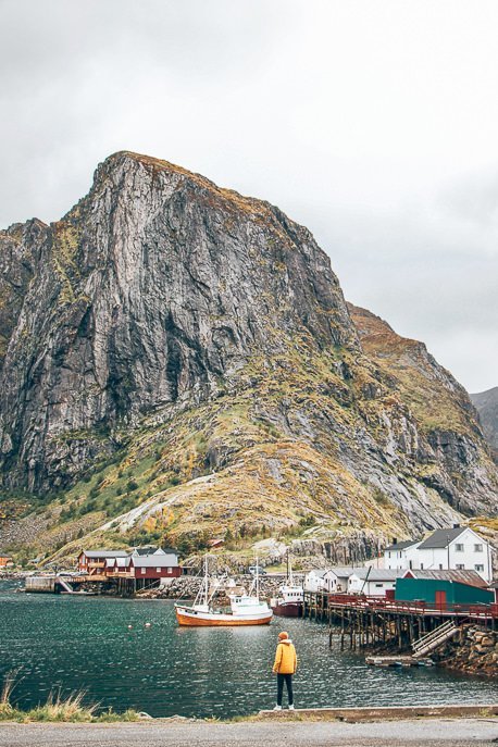 What We Learned From Our 50 Days European Campervan Trip 4 P Standing at the harbour edge in Hamnoy - Lofoten Islands, Norway