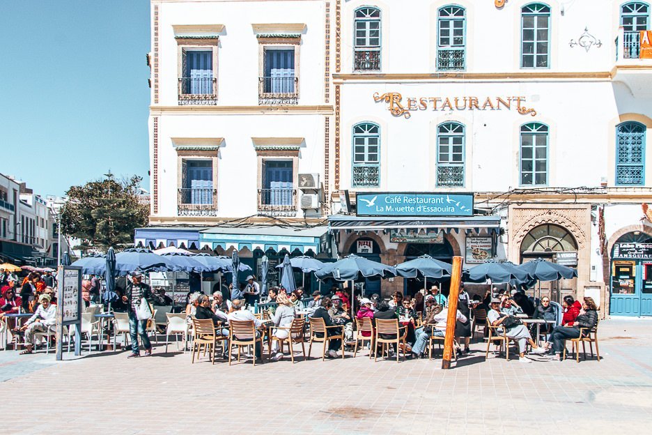Your Complete Travel Guide To Essaouira Morocco 16 L Cafe in Essaouira's main square, Morocco