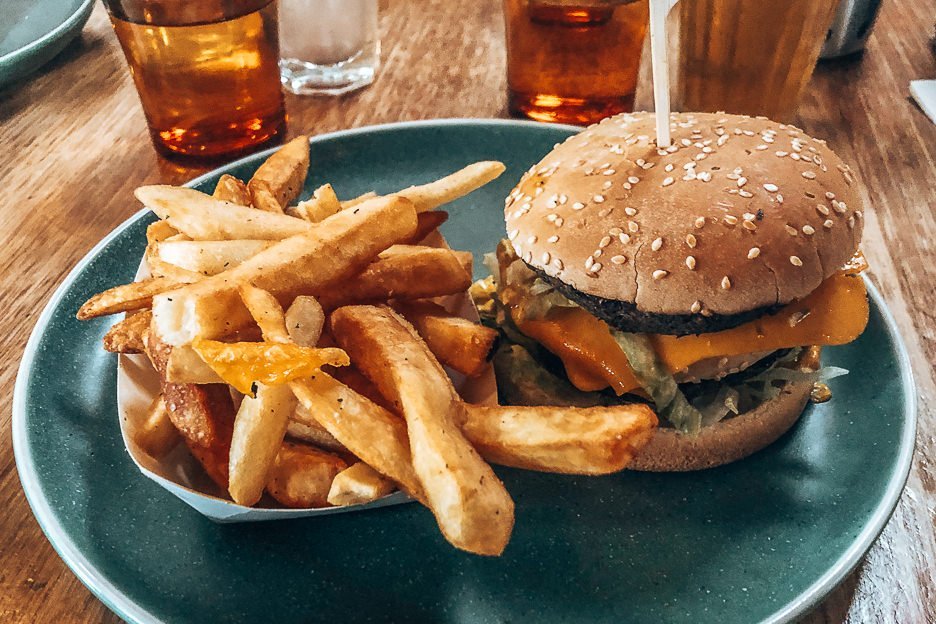 Mini Melbourne Mini City Guide 15 L Veggie Burger at the Vegie Bar - best places to eat in Melbourne