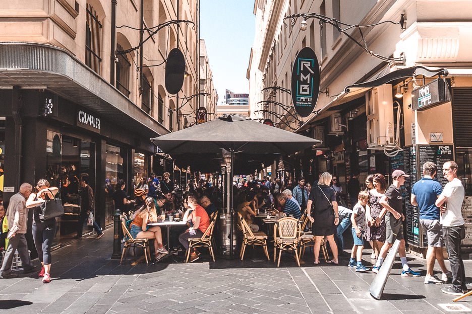 Mini Melbourne Travel Guide 7 L Outdoor cafes in Melbourne laneways - Melbourne Travel Guide