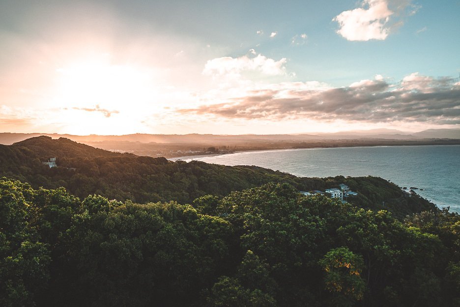 Sunrise view from Cape Byron Lighthouse, Byron Bay Travel Guide