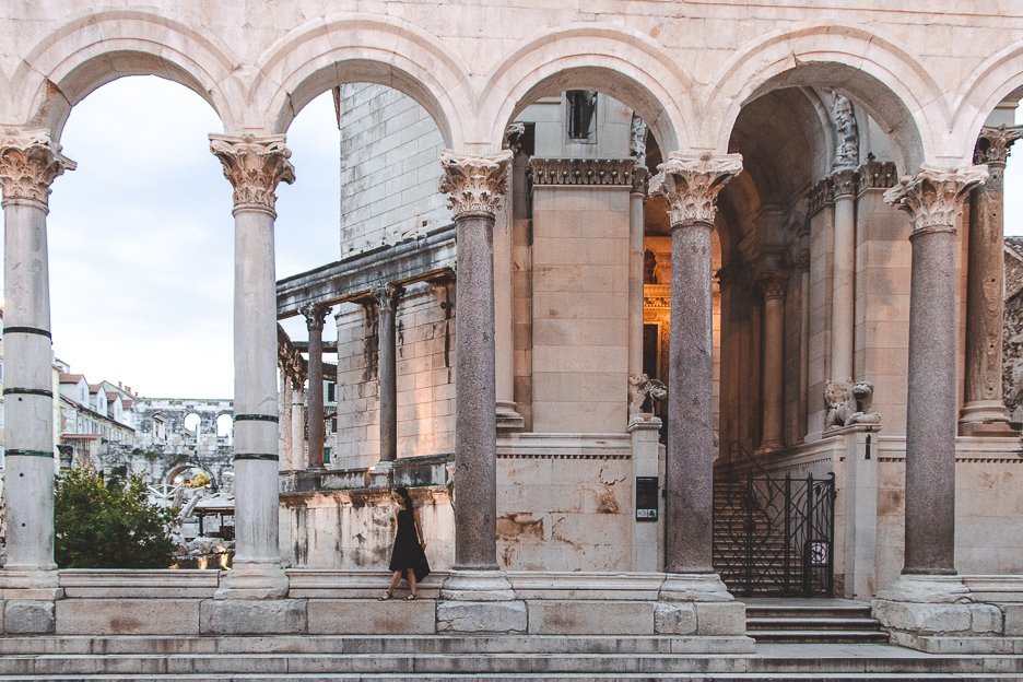 Through Our Lens Croatia 13 L Standing under the arches of Diocletian's Palace, Split