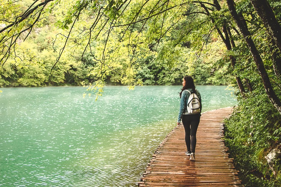 Through Our Lens Croatia 1 L Walking one of the boardwalks at Plitvice National Park Croatia